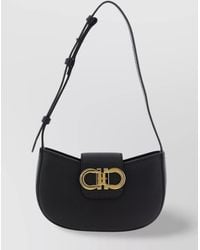 Ferragamo - Leather Shoulder Bag - Lyst