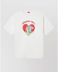 KENZO - Cartoon Graphic Crew Neck T Shirt - Lyst