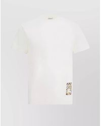 Burberry - Archive Check Crew Neck T-Shirt - Lyst