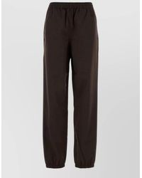 Miu Miu - Cotton Twill Track Pants - Lyst
