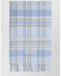 Acne Studios - Checked Wool Cashmere Scarf - Lyst