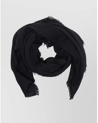 Faliero Sarti - Luxurious Diamante Scarf Frayed Edges - Lyst