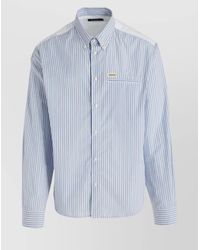 DSquared² - Striped Button-Down Cotton Shirt - Lyst