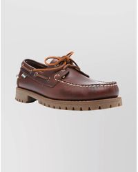 Sebago - Round Toe Brogues With Eyelet And Stitching - Lyst