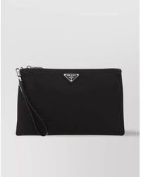 Prada - Recycled Nylon Clutch Bag - Lyst