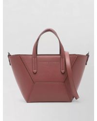 Brunello Cucinelli - Versatile Leather Tote Bag With Shoulder Strap - Lyst