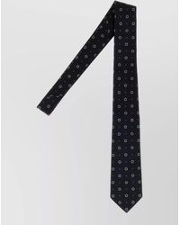Saint Laurent - Silk Embroidered Jacquard Tie - Lyst