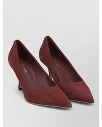 Ferragamo - Elydea 70Mm Pumps Pointed Toe Suede - Lyst