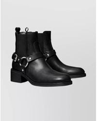 Tory Burch - Ankle Boots With Block Heel And Buckle - Lyst