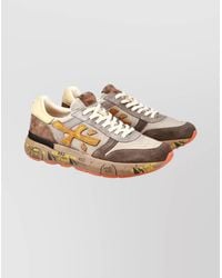 Premiata - Sneakers With Contrast Panels And Round Toe - Lyst