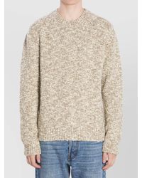 Dolce & Gabbana - Ribbed Trim Virgin Wool Blend Crew Neck Jumper - Lyst