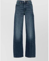 7 For All Mankind - High Waist Wide Leg Denim Jeans - Lyst
