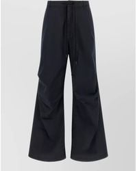MM6 by Maison Margiela - Contrast Stitch Wide Leg Pants Belt Loops - Lyst