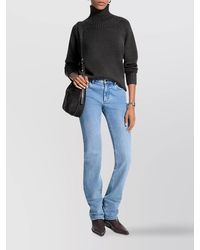 Michael Kors - Turtleneck Knit Sweater With Ribbed Cuffs And Hem - Lyst