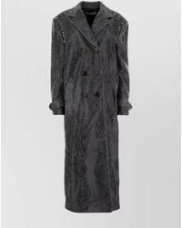 Alessandra Rich - Embellished Velvet Double-Breasted Jacket - Lyst