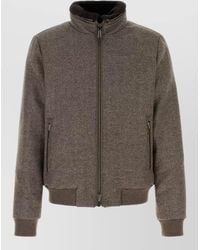 Moorer - Wool Bellati Bomber Jacket High Collar - Lyst
