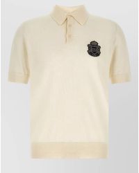 Dolce & Gabbana - Cotton Short-Sleeve Polo Shirt - Lyst