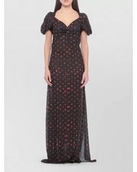 Mar De Margaritas - Floral Dress Fitted Silhouette Floor Length - Lyst