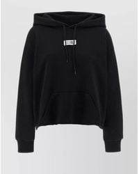 MM6 by Maison Margiela - Cotton Logo-Print Hoodie - Lyst