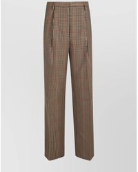Dries Van Noten - Checked Wide-Leg Trousers - Lyst