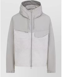 Y-3 - Hooded Cotton Jacket Tonal Drawstrings - Lyst