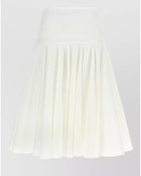 Jacquemus - High Waisted Pleated Asymmetric Hem Skirt - Lyst