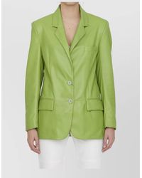 Salvatore Santoro - Leather Jacket Notch Lapel Oversized Cut - Lyst