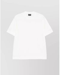 Emporio Armani - Cotton Logo-Print Crew-Neck T-Shirt - Lyst