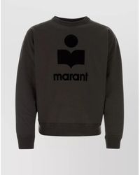 Isabel Marant - Cotton Regular-Fit Logo-Print Crewneck Sweatshirt - Lyst