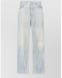 Haikure - Straight Leg Denim Trousers Belt Loop Design - Lyst