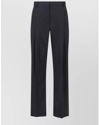 Stella McCartney - Tailored Trousers Belt Loops Pleats Side Pockets - Lyst