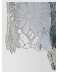 Self-Portrait - Midi Dress Belt Floral Lace Overlay - Lyst