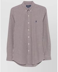 Ralph Lauren - Shirt Check Pattern Button-Down Collar - Lyst