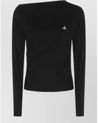 Vivienne Westwood - Ribbed Asymmetric Long-Sleeve Top - Lyst