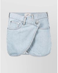 Coperni - Denim Wrap Skirt Asymmetric Hem - Lyst