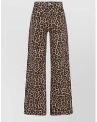 Anine Bing - Cotton Wide-Leg Trousers - Lyst