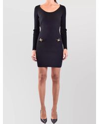 Moschino - Wool Mini Dress - Lyst