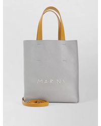 Marni - Museo Soft Mini Leather Tote Bag - Lyst