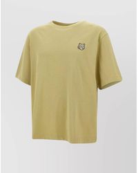 Maison Kitsuné - Cotton Crew-Neck Short-Sleeve T-Shirt - Lyst