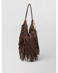 La Milanesa - Fringed Bucket Bag - Lyst