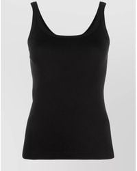 Dolce & Gabbana - Cotton Ribbed Scoop Neck Tank Top - Lyst