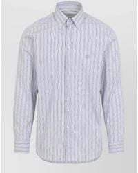 Etro - Striped Cotton Regular-Fit Shirt - Lyst