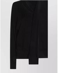 Zanone - Virgin Wool Knotted Neck Long-Sleeve Jumper - Lyst