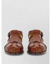 Hereu - Flat Sandals Cut Out Design Open Toe - Lyst