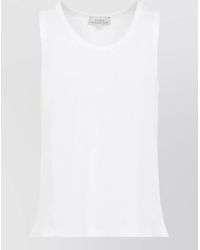 Studio Nicholson - Razim Vest Ribbed Texture Round Neckline - Lyst