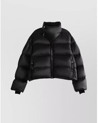 Rick Owens - High Neck Padded Jacket And Pockets - Lyst