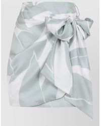Max Mara - Silk Slim-Fit Mini Wrap Skirt - Lyst