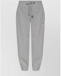 McQueen - Cotton Drawstring Track Pants - Lyst