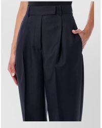 Rohe - Daria High Waist Tapered Wool Trousers - Lyst