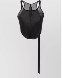 Rick Owens - Cotton Slim-Fit Cropped Tank Top - Lyst